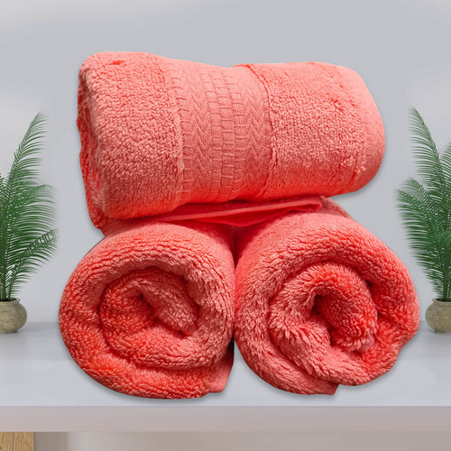 Avante Bath Towel Set-Coral